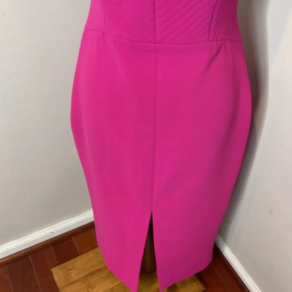 Nicholas Crepe‎ Quilted Bra Dress in Fuschia - Picture 7 of 10